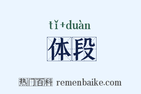 体段是什么意思的图片